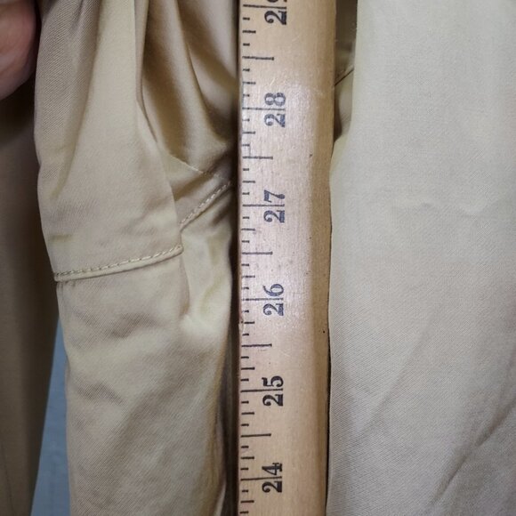 Lafayette 148 Ankle Pants Large Urbane Satin Cloth Dekalb Pull-On D-Ring Belt - Picture 15 of 16